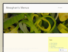 Tablet Screenshot of meaghansmenus.wordpress.com