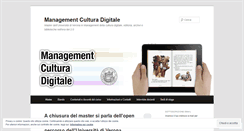 Desktop Screenshot of managementculturadigitale.wordpress.com