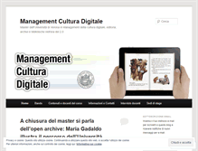 Tablet Screenshot of managementculturadigitale.wordpress.com