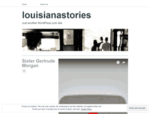 Tablet Screenshot of louisianastories.wordpress.com