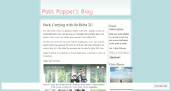 Desktop Screenshot of petitpoppet.wordpress.com