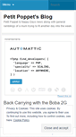 Mobile Screenshot of petitpoppet.wordpress.com