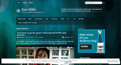 Desktop Screenshot of karakjmiller.wordpress.com