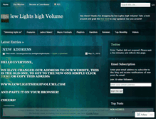 Tablet Screenshot of lowlightshighvolume.wordpress.com