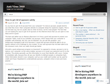 Tablet Screenshot of antivirus2010.wordpress.com