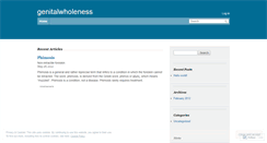 Desktop Screenshot of genitalwholeness.wordpress.com