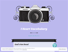 Tablet Screenshot of iheartvocabulary.wordpress.com