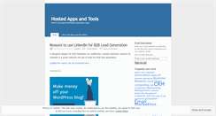 Desktop Screenshot of hostedappsandtools.wordpress.com