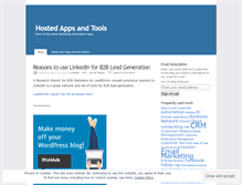 Tablet Screenshot of hostedappsandtools.wordpress.com