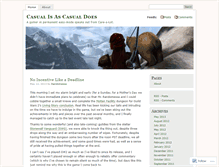 Tablet Screenshot of casualdoes.wordpress.com
