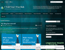 Tablet Screenshot of itoldyouiwassick.wordpress.com