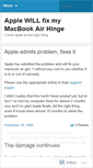 Mobile Screenshot of macbookairhinge.wordpress.com