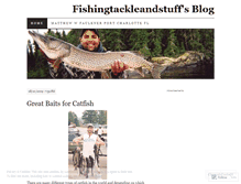 Tablet Screenshot of fishingtackleandstuff.wordpress.com