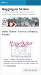 Mobile Screenshot of gaggingonsexism.wordpress.com