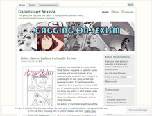 Tablet Screenshot of gaggingonsexism.wordpress.com