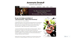 Desktop Screenshot of annemariezimakoff.wordpress.com