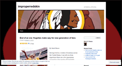 Desktop Screenshot of improperredskin.wordpress.com