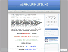 Tablet Screenshot of newimagealphalipid.wordpress.com