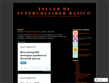 Tablet Screenshot of basicsupercollider.wordpress.com