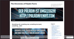 Desktop Screenshot of paladinfenris.wordpress.com