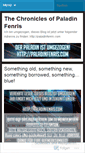 Mobile Screenshot of paladinfenris.wordpress.com