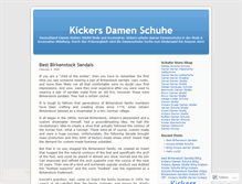 Tablet Screenshot of kickersdamenschuhe.wordpress.com