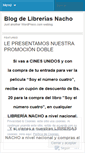 Mobile Screenshot of libreriasnacho.wordpress.com