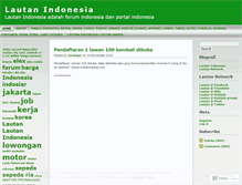 Tablet Screenshot of indonesiaocean.wordpress.com