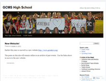 Tablet Screenshot of gcmshighschool.wordpress.com
