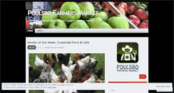 Desktop Screenshot of poulsbofarmersmarket.wordpress.com