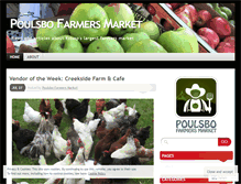 Tablet Screenshot of poulsbofarmersmarket.wordpress.com