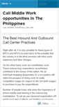 Mobile Screenshot of customerservicecallcenters62.wordpress.com