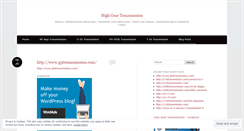 Desktop Screenshot of highgeartransmission.wordpress.com