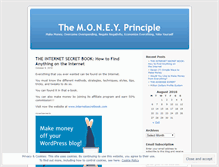 Tablet Screenshot of moneyprinciple.wordpress.com