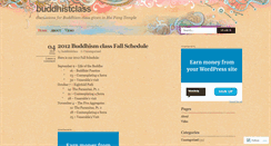 Desktop Screenshot of buddhistclass.wordpress.com