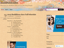 Tablet Screenshot of buddhistclass.wordpress.com