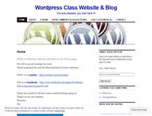 Tablet Screenshot of ourwordpressclass.wordpress.com