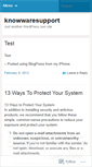 Mobile Screenshot of knowwaresupport.wordpress.com