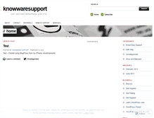 Tablet Screenshot of knowwaresupport.wordpress.com