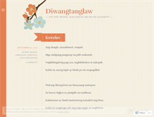 Tablet Screenshot of diwangtanglaw.wordpress.com