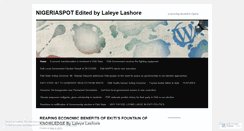 Desktop Screenshot of laleye.wordpress.com