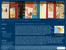 Tablet Screenshot of foodinitaly.wordpress.com