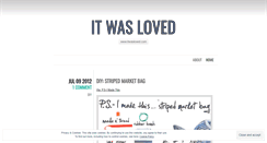 Desktop Screenshot of itwasloved.wordpress.com