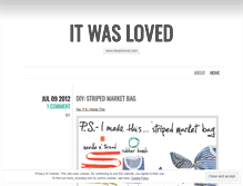 Tablet Screenshot of itwasloved.wordpress.com