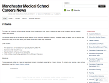 Tablet Screenshot of manchestermedicalcareers.wordpress.com