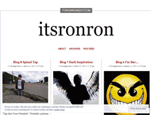 Tablet Screenshot of itsronron.wordpress.com