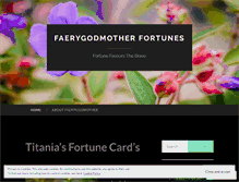 Tablet Screenshot of faerygodmotherfortunes.wordpress.com