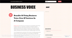 Desktop Screenshot of dwbisinessvoice.wordpress.com