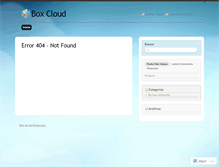 Tablet Screenshot of boxcloud.wordpress.com