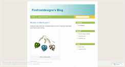 Desktop Screenshot of firefrostdesigns.wordpress.com